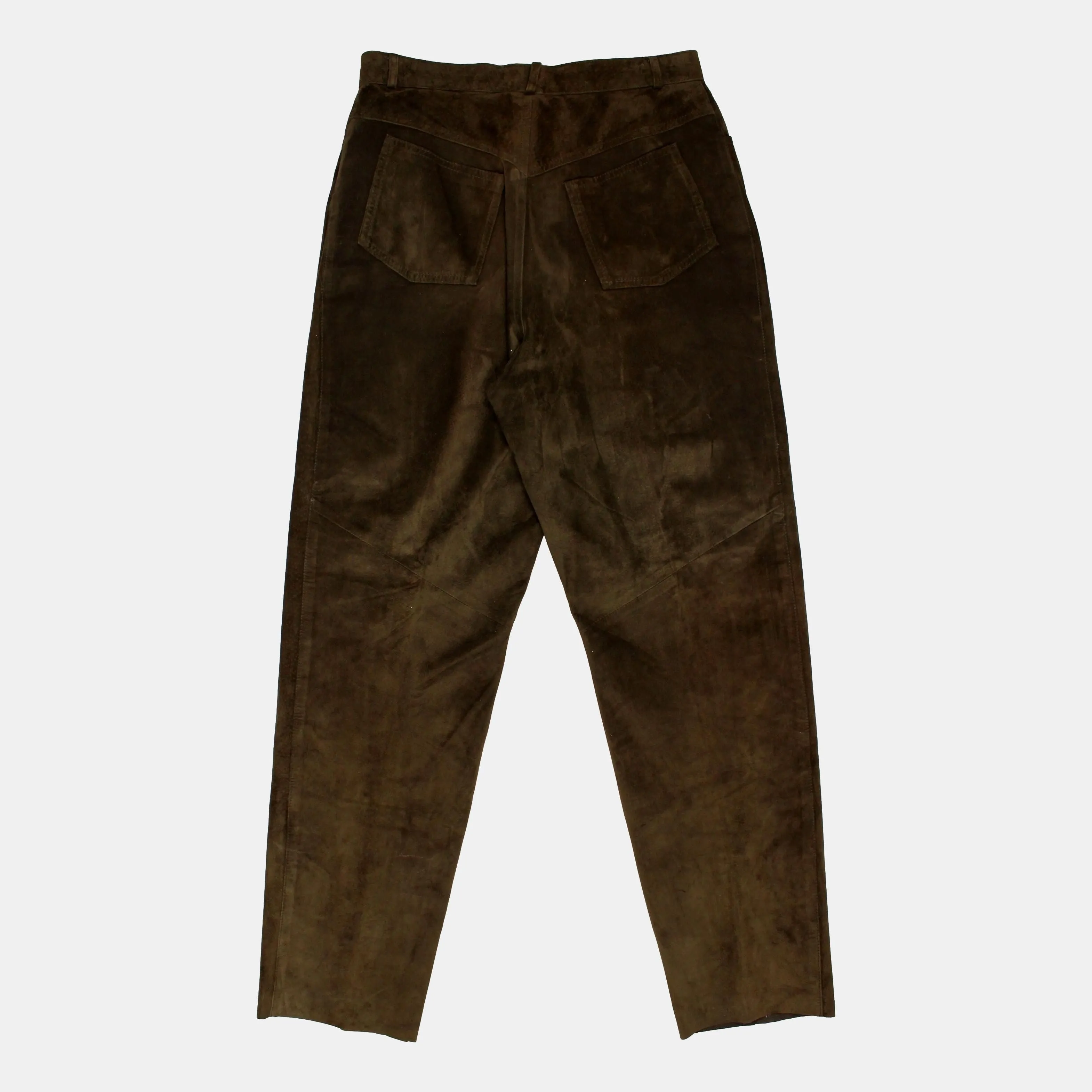 Sienna Vintage Brown Suede Trousers