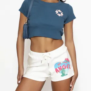 Sorry Siren Cream Shorts
