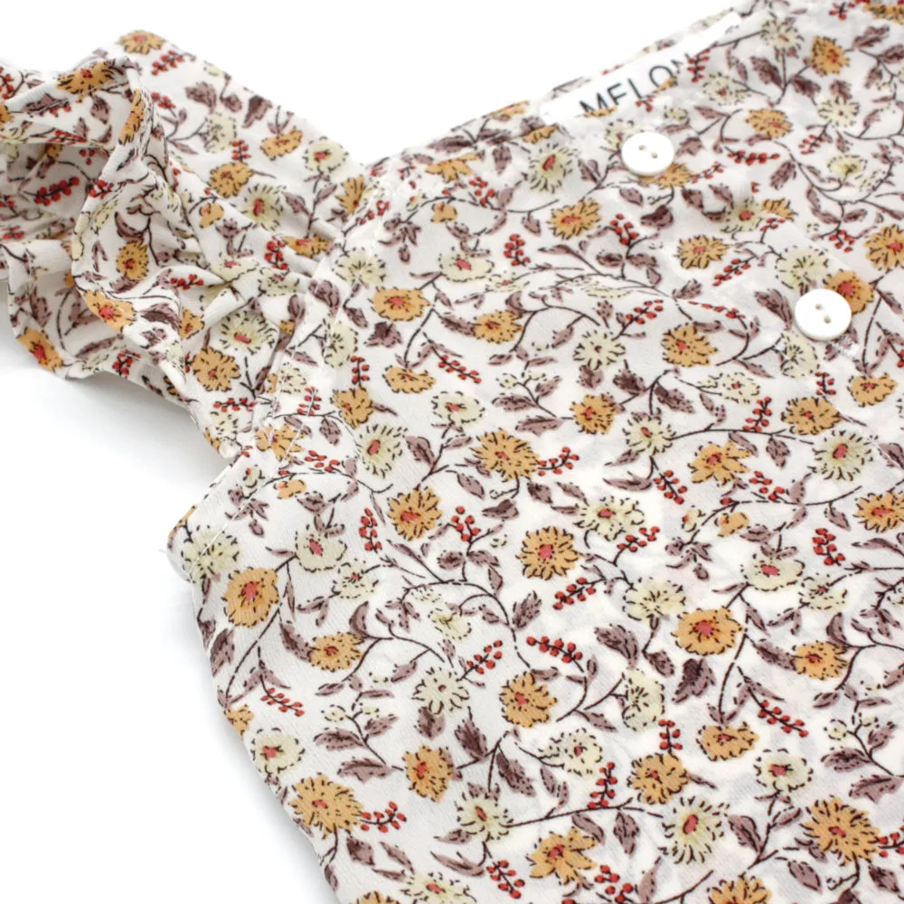 Square Neck Top, Floral