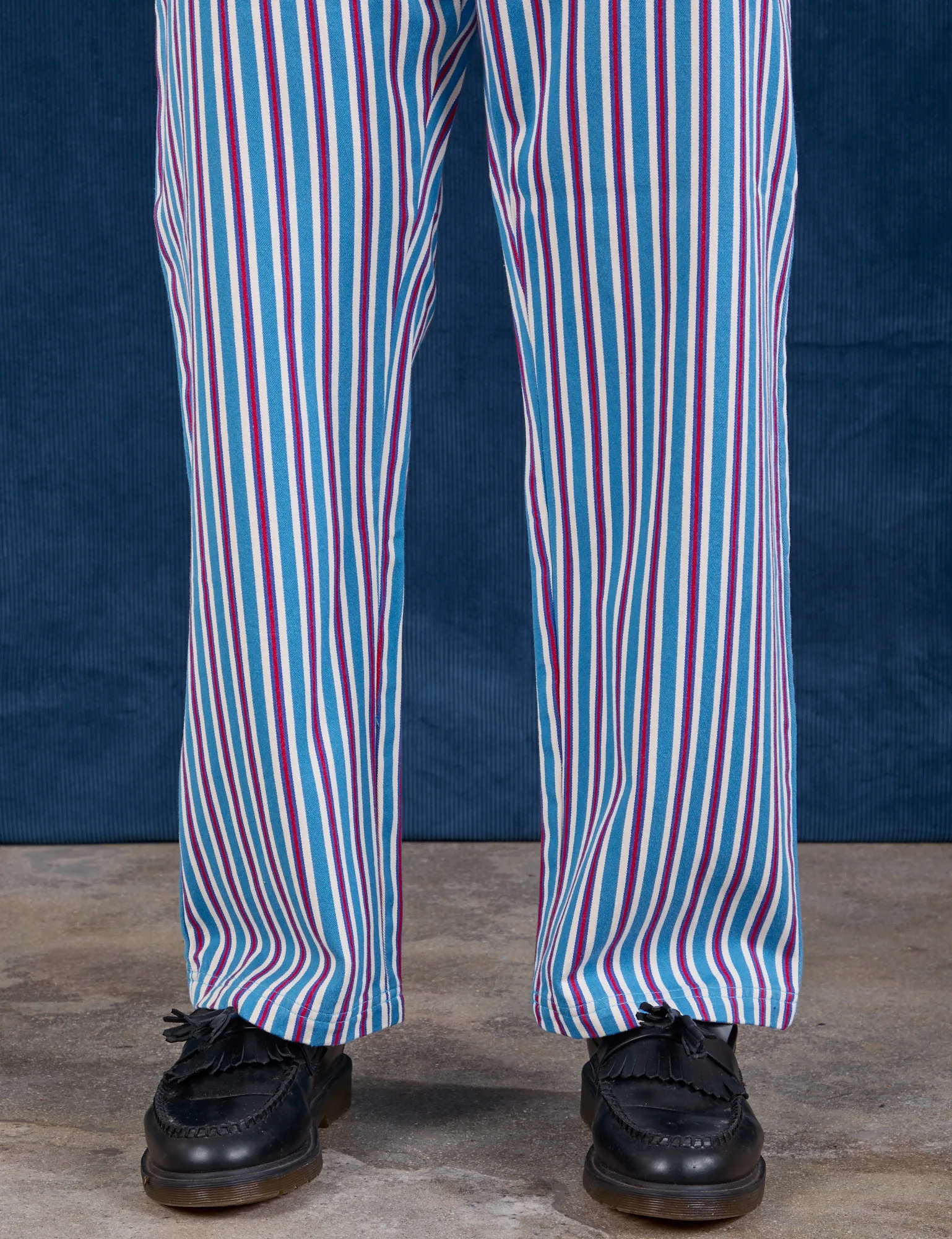 Stripe Work Pants - Blue Raspberry