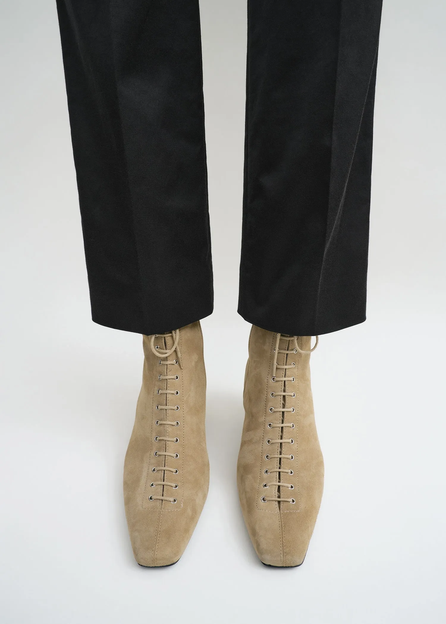 Suede lace-up boots desert