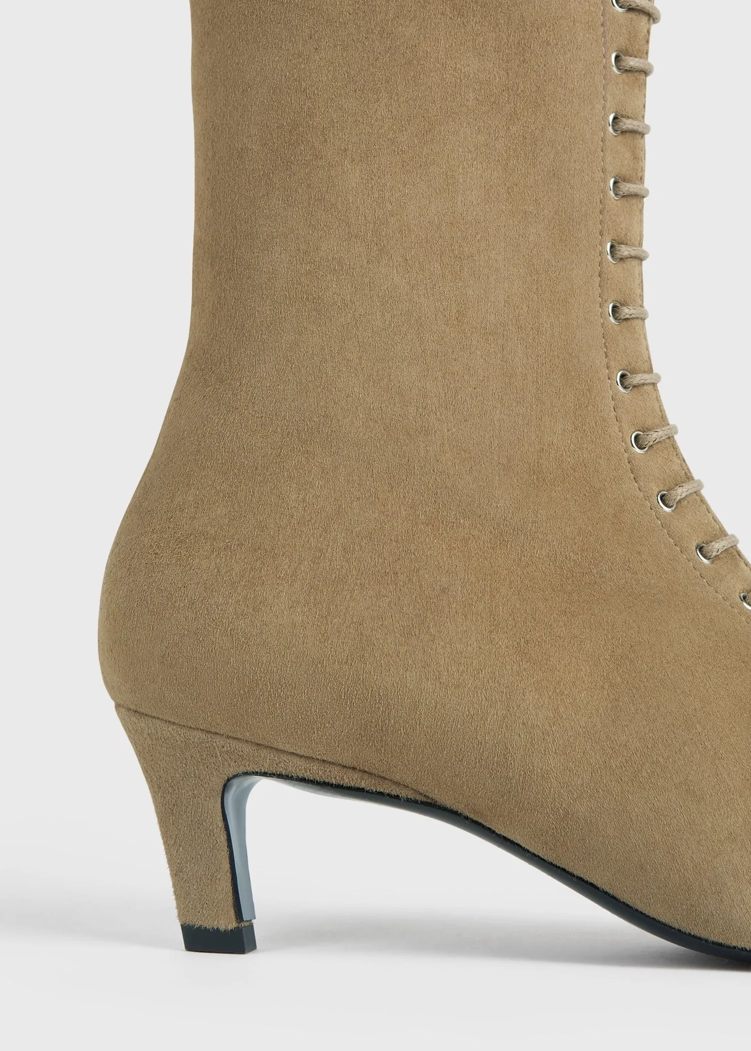 Suede lace-up boots desert
