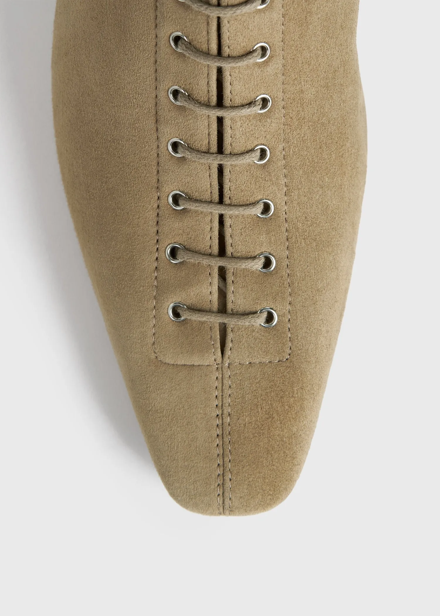 Suede lace-up boots desert