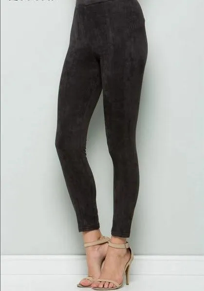 Suede look Trousers