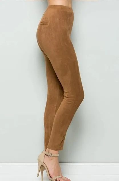 Suede look Trousers