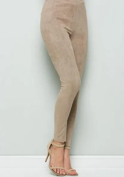 Suede look Trousers