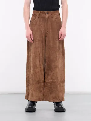 Suede Trousers (AUP2408-CAMEL)