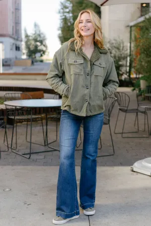 Sunny High Rise Wide Hem Flare Jeans