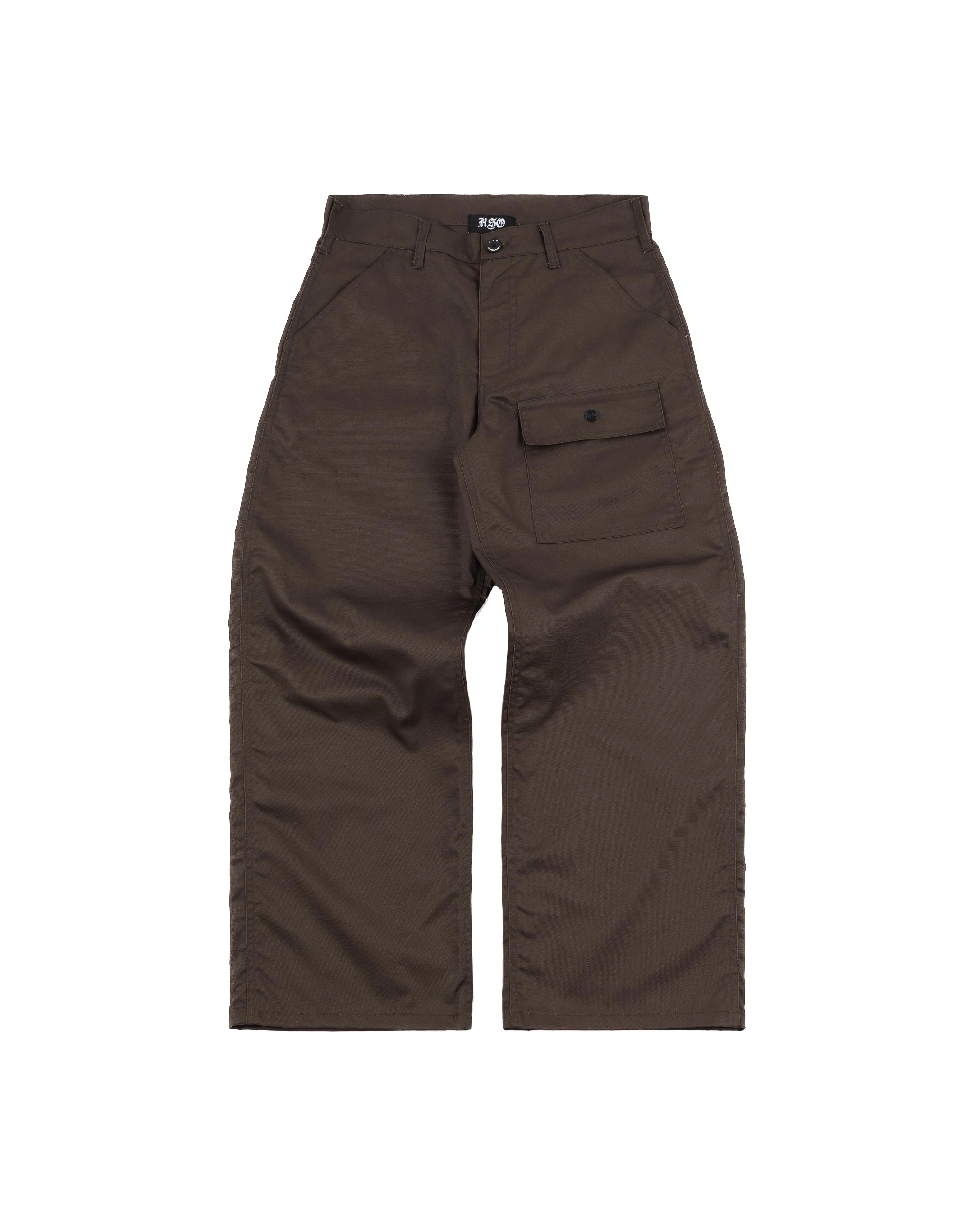 TWILL WORK PANTS IN BROWN