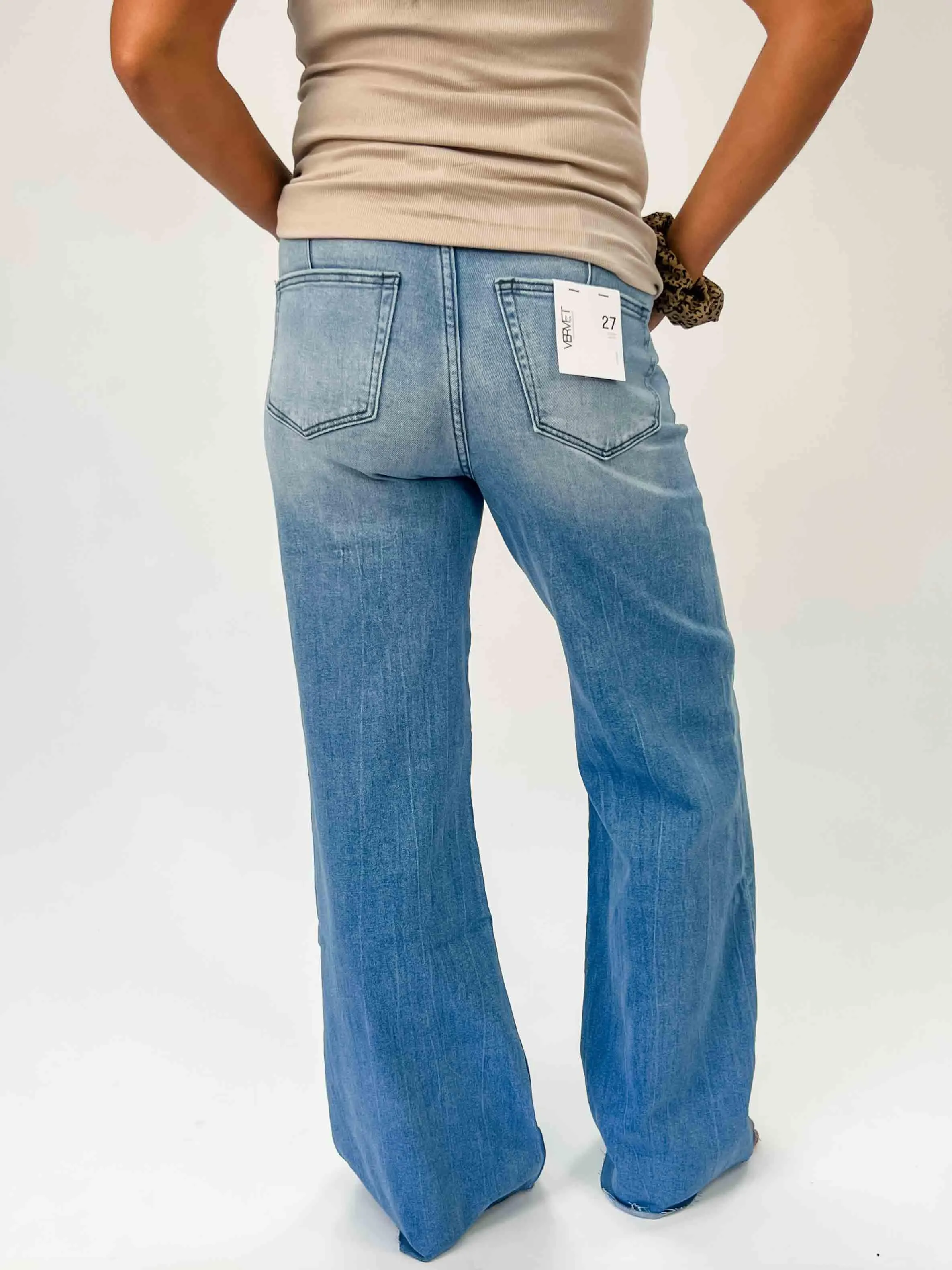 VERVET: OLIVIA Super High Rise Wide Leg Jeans