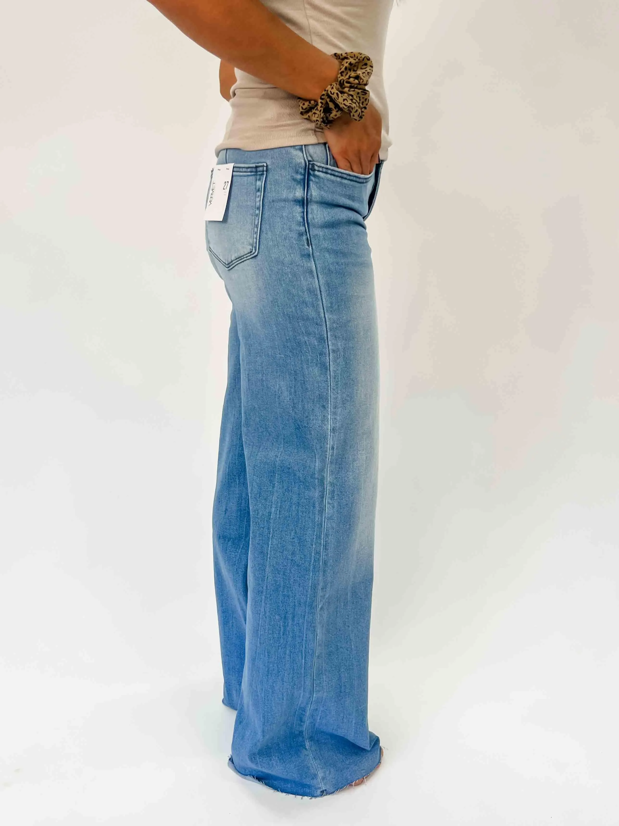 VERVET: OLIVIA Super High Rise Wide Leg Jeans