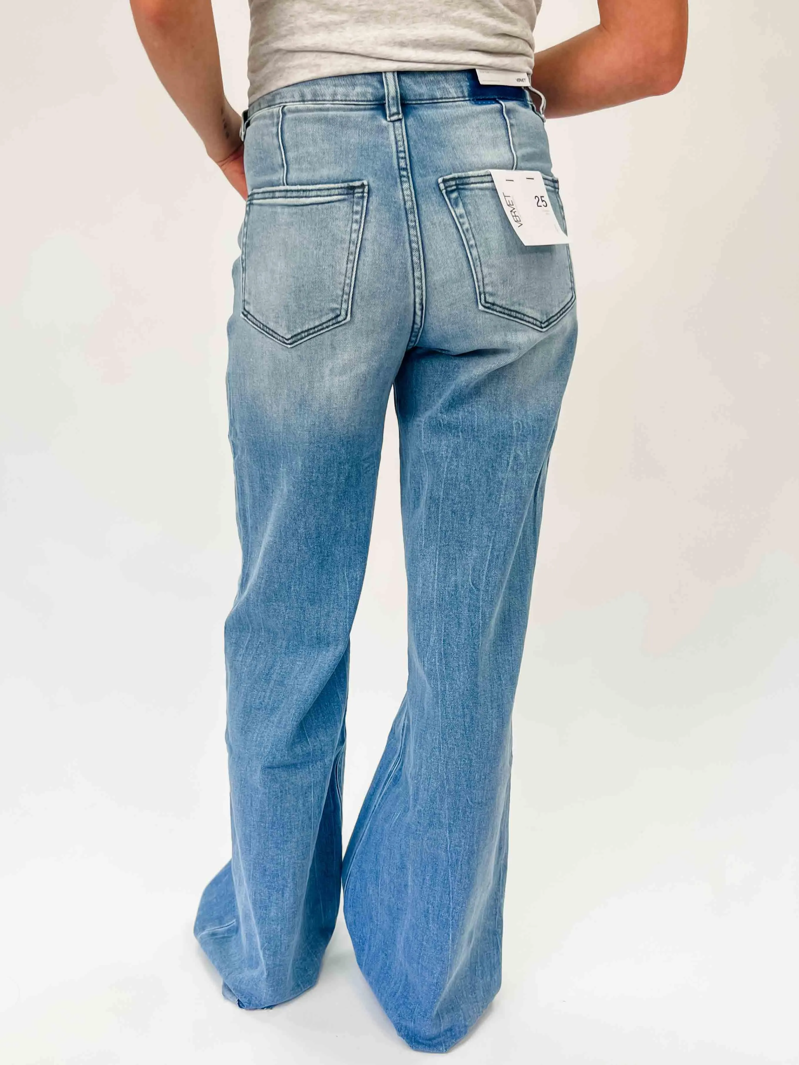 VERVET: OLIVIA Super High Rise Wide Leg Jeans