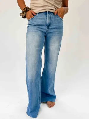 VERVET: OLIVIA Super High Rise Wide Leg Jeans