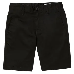 Volcom Boys Frickin Chino Kids Shorts - Black