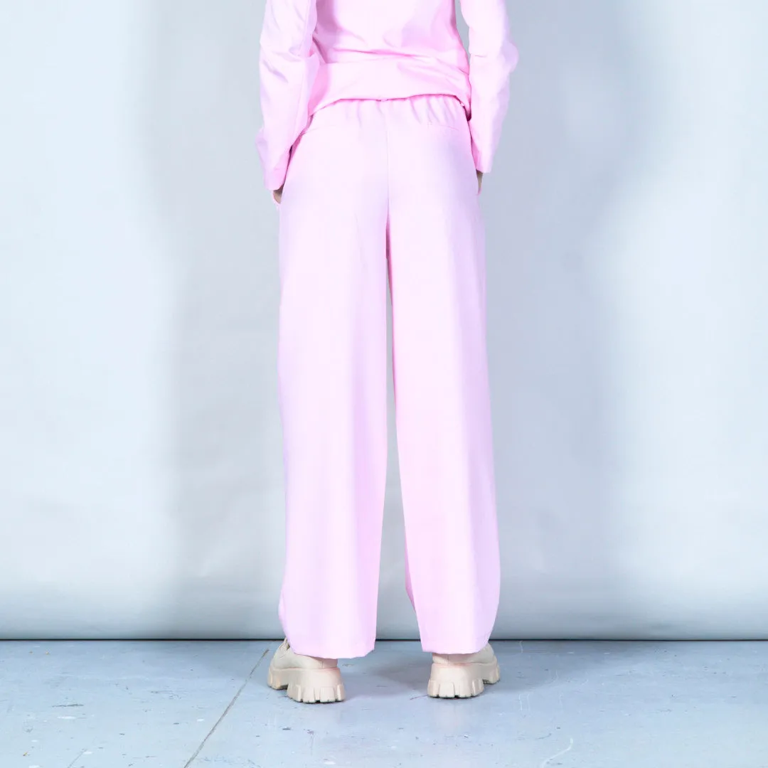 Wide-leg trousers with elasticated waist wholesale