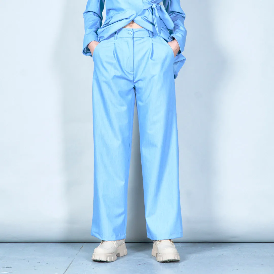 Wide-leg trousers with elasticated waist wholesale
