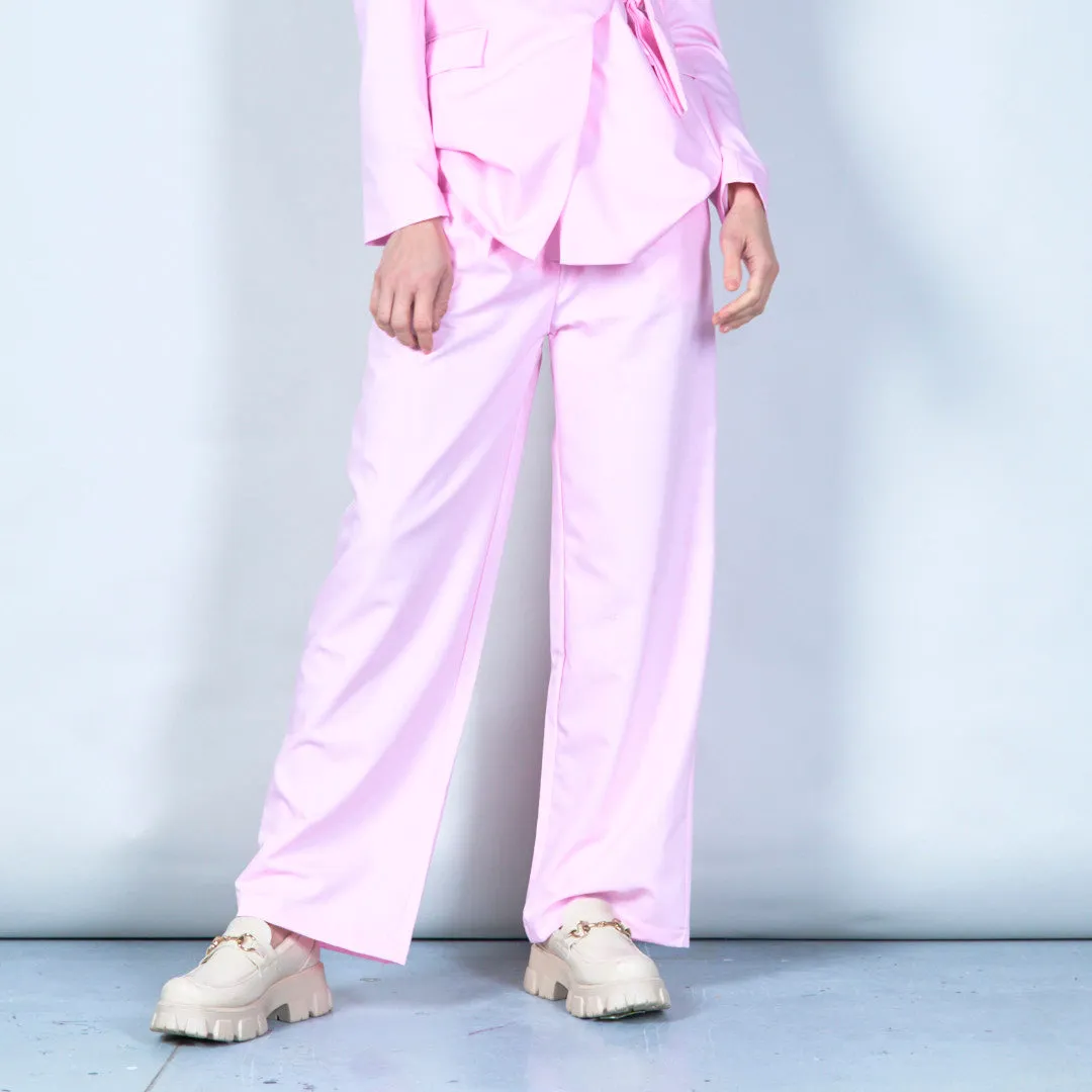 Wide-leg trousers with elasticated waist wholesale