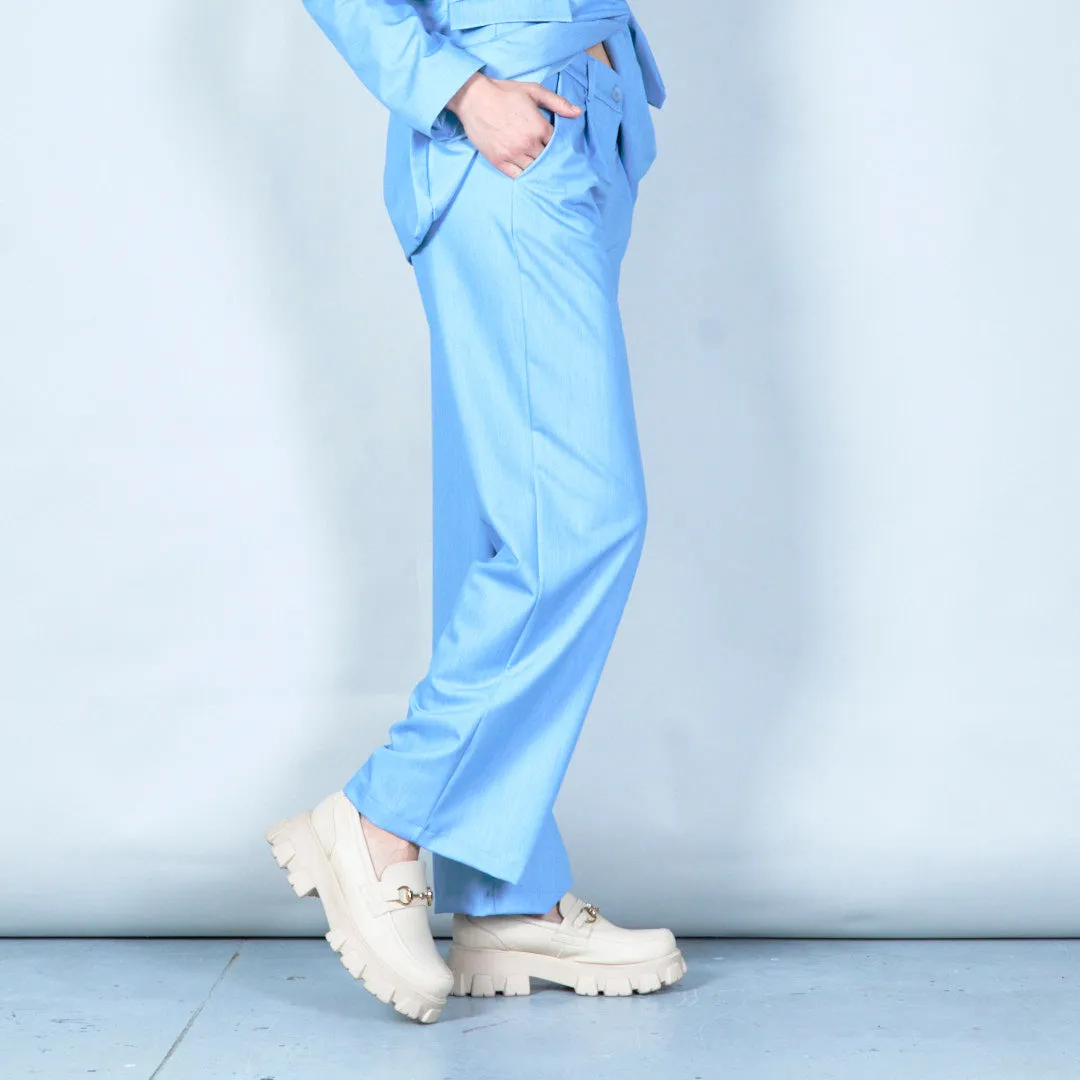 Wide-leg trousers with elasticated waist wholesale