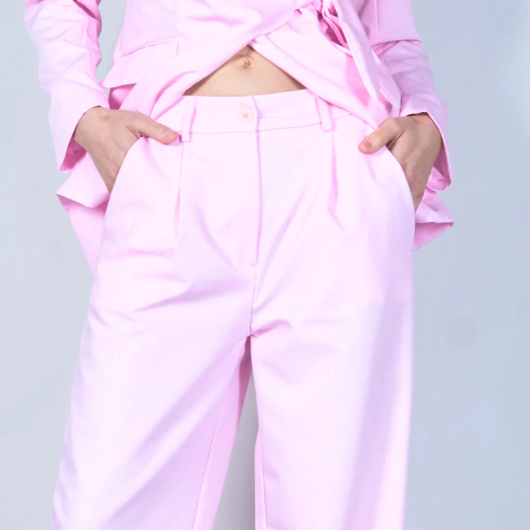 Wide-leg trousers with elasticated waist wholesale