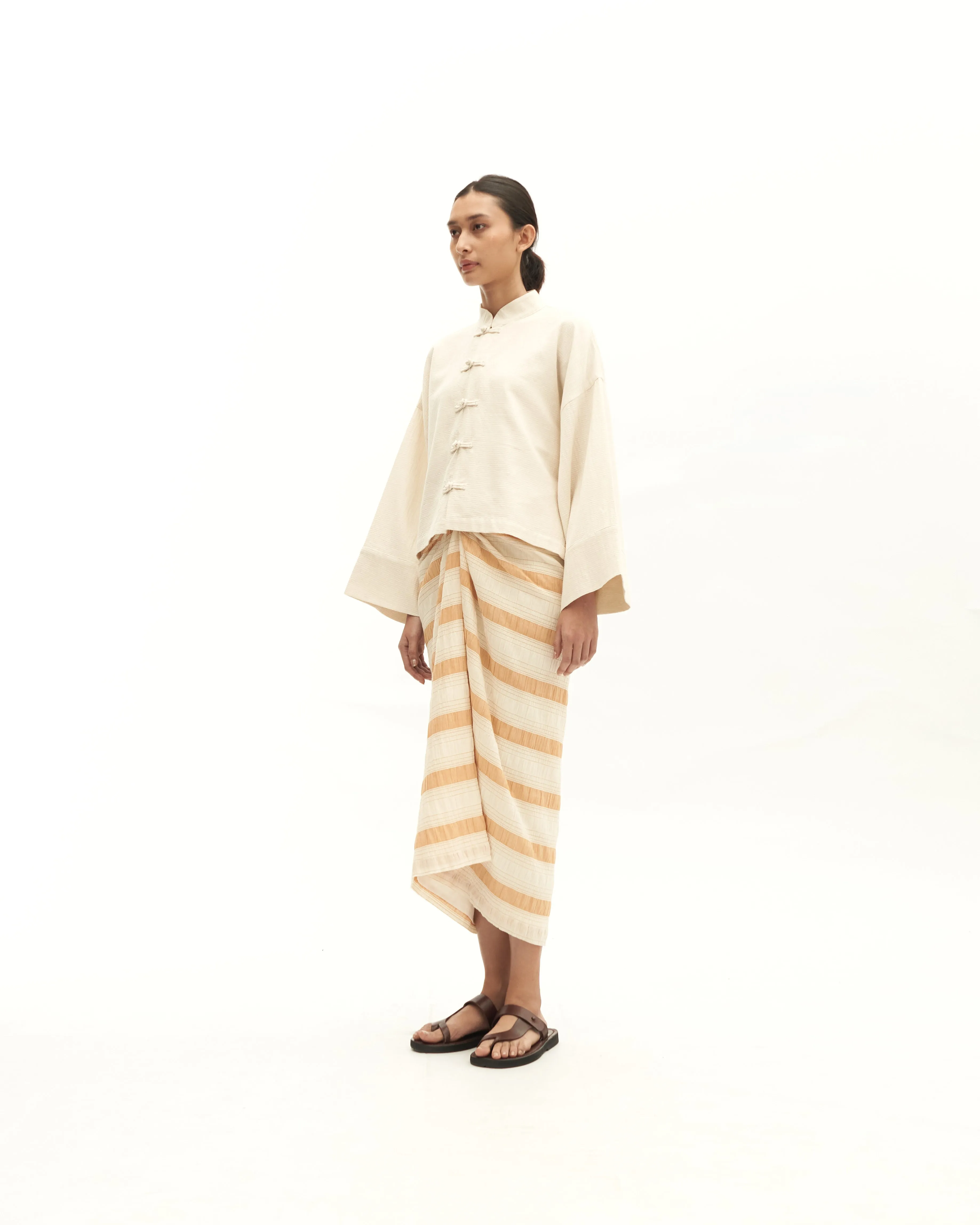 Women: Sulam Boxy Top (Brown)