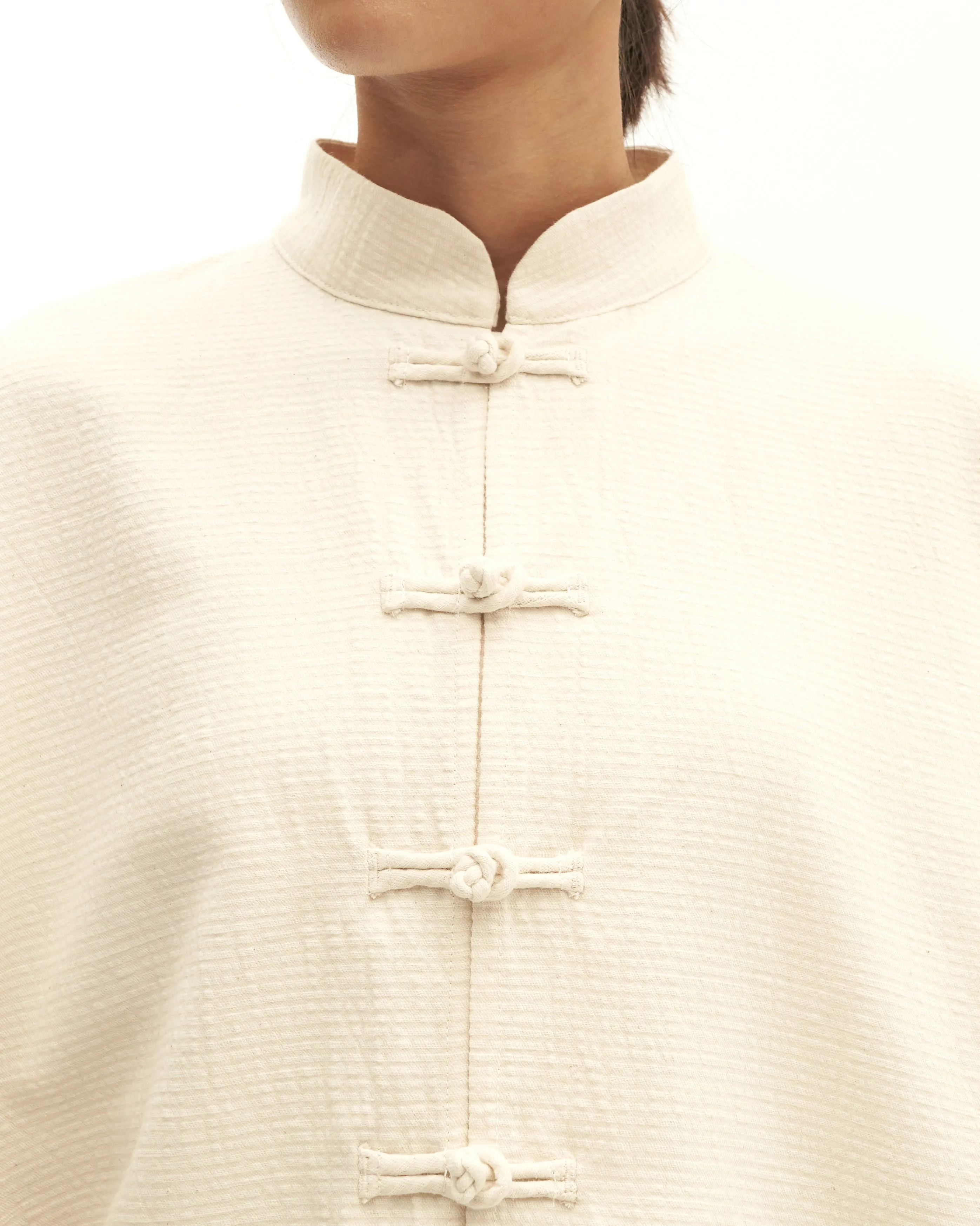 Women: Sulam Boxy Top (Red)