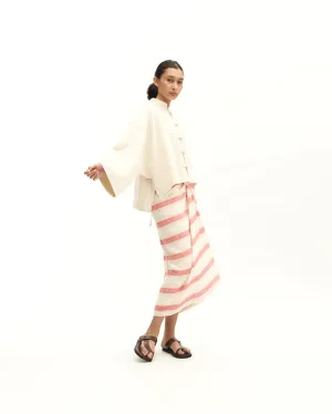 Women: Sulam Boxy Top (Red)