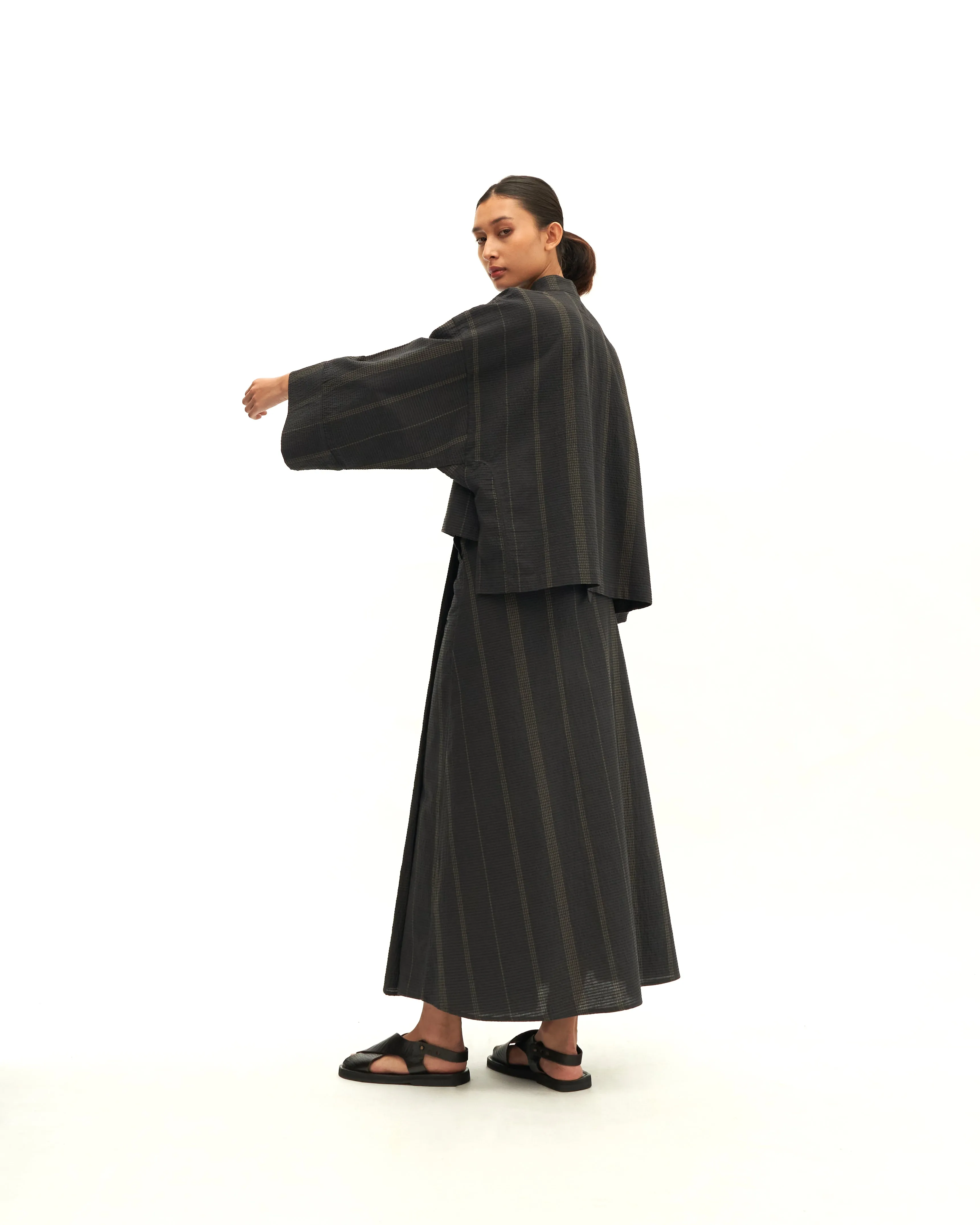Women: Tàiyáng Boxy Top (Dark Blue)