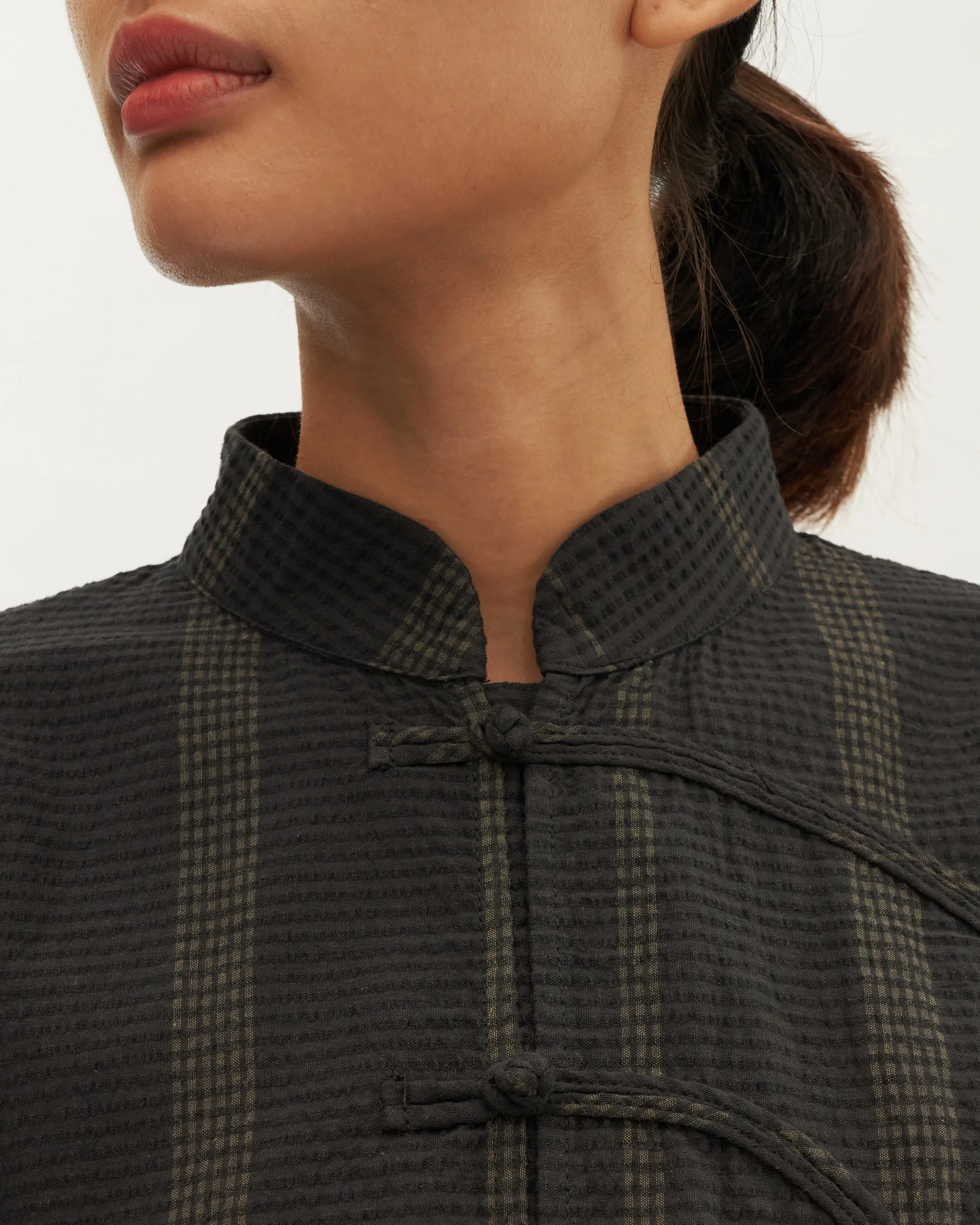 Women: Tàiyáng Boxy Top (Dark Blue)