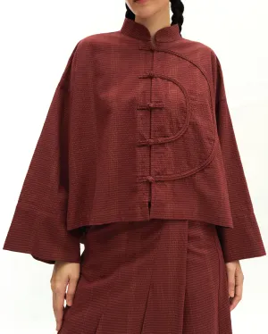 Women: Tàiyáng Boxy Top (Rosewood)