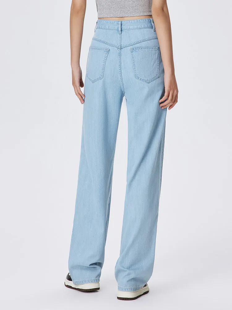 Women's Denim Comfortable Cool Wide Pants