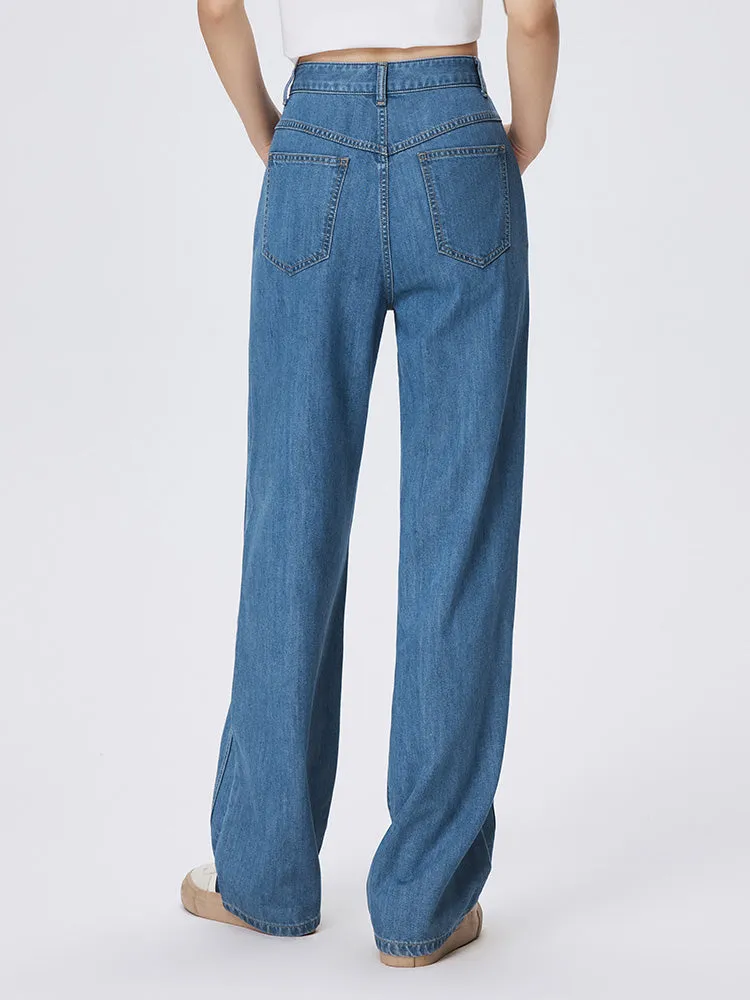 Women's Denim Comfortable Cool Wide Pants