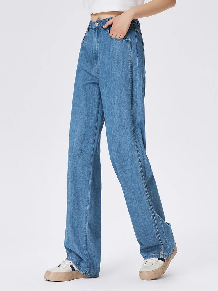 Women's Denim Comfortable Cool Wide Pants