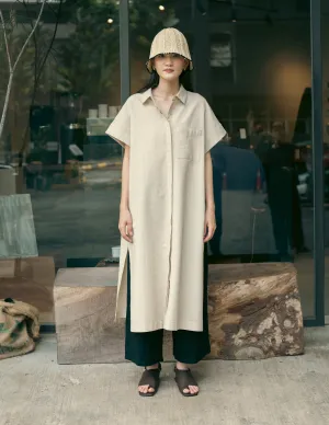 Womens: The Boxy Shirt Dress (Sand)