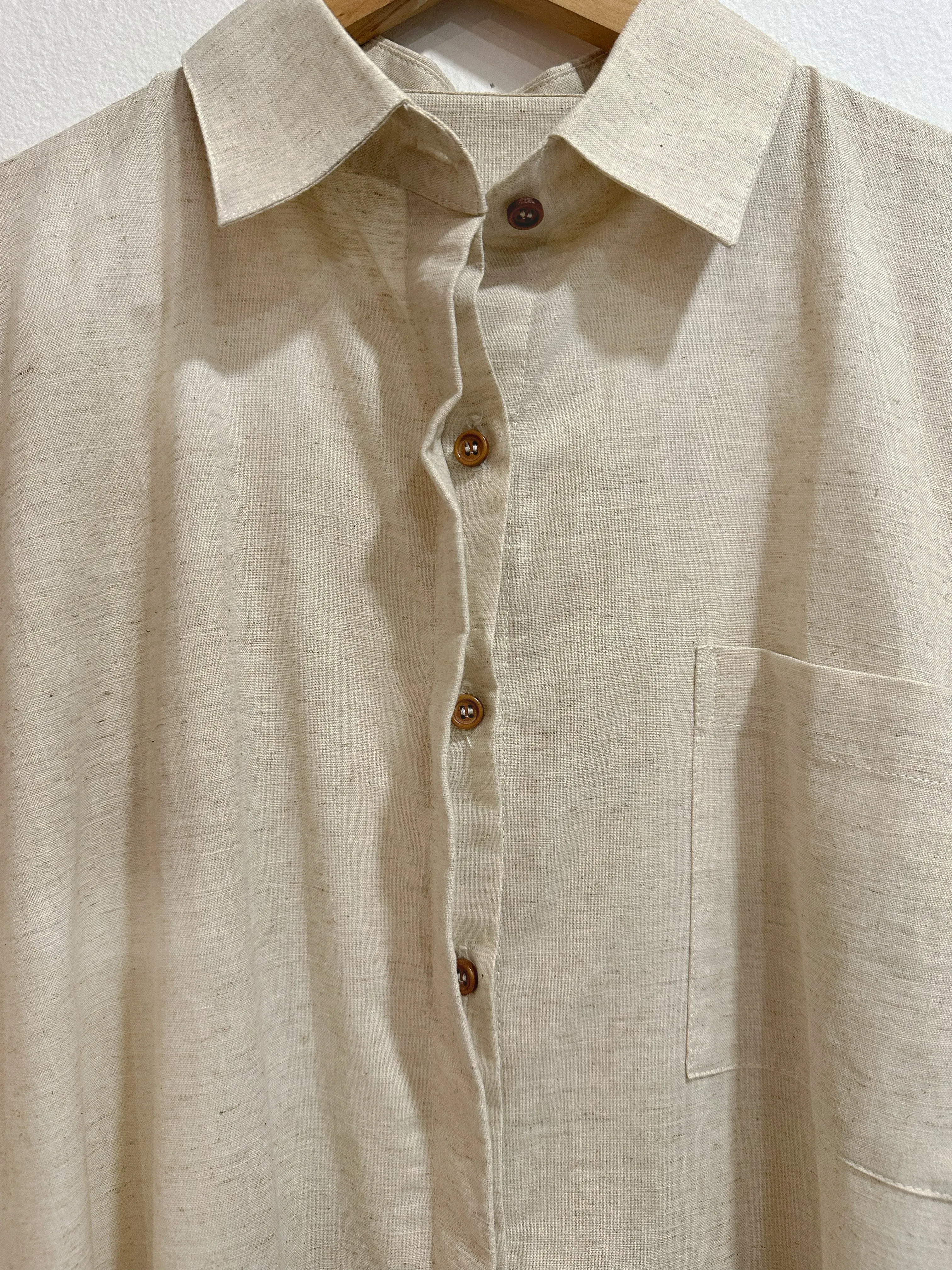 Womens: The Boxy Shirt Dress (Sand)