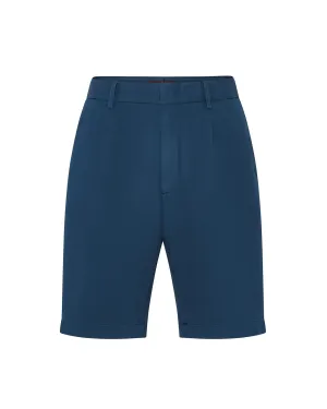 ZEGNA Pleated Chino Shorts (Blue)
